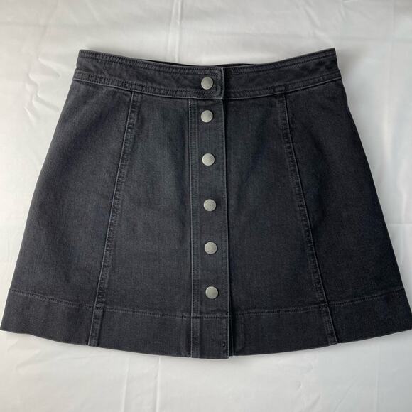 Madewell Dresses & Skirts - Madewell Metropolis Snap Jean Skirt Size 4